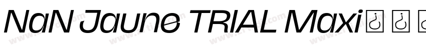 NaN Jaune TRIAL Maxi字体转换